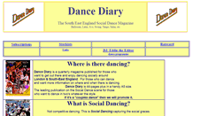 Desktop Screenshot of dancediary.co.uk